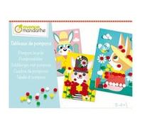 Kit créatif enfant - Tableaux de pompons - 3 pcs G