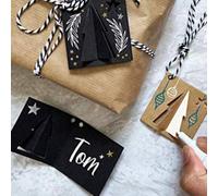 Kit créatif : Étiquettes Cadeaux de Noël + 4 Marqueurs