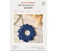 Kit créatif French kits Macramé Pendentif Soleil Bleu G