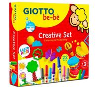 Kit créatif - GIOTTO - Coloriage et modelage - 22 pièces - Pour enfants à partir de 3 ans - Multicolore