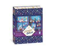 Janod, Magic School Mes Potions Magiques, Kit Enfant 10 Fioles | Grimoire de Recettes, Paillettes, Perles, Strass, Confettis, Entonnoir et Baguettes, Boîte Étagère, Dès 7 Ans