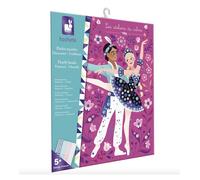 Janod Kit créatif Tableaux Danseuses Perles nacrées 3 tableaux 360 demi-perles Multicolore
