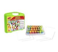 Maped Creativ - Mallette Alphabet Loisirs Créatifs pour Enfants dès 3 ans-26 Tampons Pré Encre Lavable-J41475, 41475, Multicolore