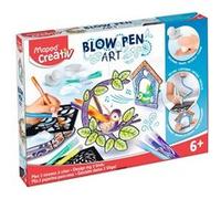 MAPED- Creativ-Feutres Aérographes Blowpen Art-Mes 3 Oiseaux et Nichoirs à créer-Assemble, Façonne et Décore-Activité Enfants dès 6 Ans-Cadeau Créatif, 846716