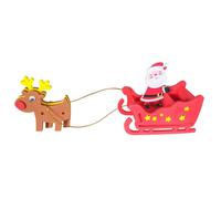 Kit créatif - MEGACREA DIY - Traîneau du Père Noël - 15 formes en mousse - Activité manuelle - Décoration Noël
