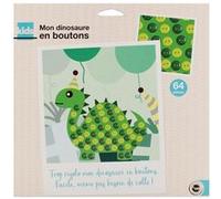 Kit créatif - Mon dinosaure en boutons - Pour enfant dès 3 ans