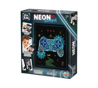 Kit Créatif Néon Gamepad Buki ¿ Cadre Lumineux 20,5 X 23,5 Cm, 3 Modes Lumineux