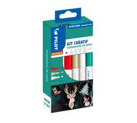 Kit créatif PINTOR - Marqueur déco - 8 suspensions de Noël + 4 marqueurs pointe fine