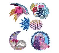 Kit Créatif Pixel Art Strass Jolies Décos - JANOD - Enfant 7 ans - Rose