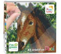 Kit Créatif Pixel Tableau 12x12cm Tête De Cheval