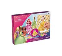 Kit créatif Poke Art Princesse Disney LISCIANI GIOCHI 600 pièces textiles Stylos à paillettes 6 silhouettes à décorer 4+
