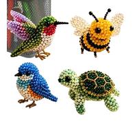 Kit Création Animaux en Perles,3D Mignon Et Avec Instructions | Kit Loisirs Créatifs DIY Perles - Pour Débutants, Experts, Passionnés De Loisirs Créatifs, Famille Et Amis, Vitrine Bibliothèque