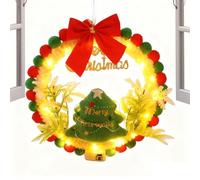 Kit Création Couronne De Noël,Kit DIY Artisanal Éclairé,Couronne De Campagne Festive | Fêtes d'hiver Famille Église Porte Mur Fenêtre Cheminée Intérieur