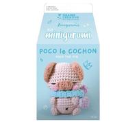 Kit Crochet Amigurumi - Graine Créative - Poco le Cochon - 10 cm - Blanc - Débutants