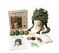 Kit Crochet bricolage chapeau capuche fantaisie,chapeau conception d'animal