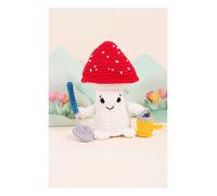 Kit Crochet Champignon Jardinier ¿ Dmc : Kit Complet Et Adorable Pour Créer Votre Petit Champignon Au Crochet Taille : 14,5 X 15 Cm. Color : Blanc