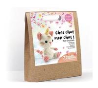 Kit Crochet Chat-Licorne - Graines Creatives - 15 cm - Multicolore