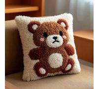 Kit Crochet de Verrouillage Tapis DIY Broderie,Petit ours mignon