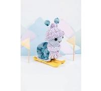 Kit Crochet Escargot Skieur - DMC : kit complet et ludique pour réaliser un amigurumi hivernal plein de charme(...) - Bleu Bleu