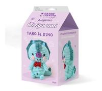 Kit Crochet - GRAINE CRÉATIVE - Amigurumi Dinosaure - Tout le Nécessaire Inclus - Couleur Blanc