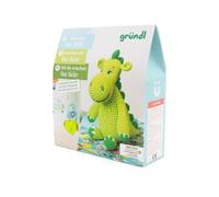 Kit crochet - Gründl - Dieter le dino - 7 pièces - Instructions incluses - Idéal débutants