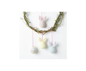 Kit Crochet - Oufs de Pâques Ricorumi Nilli Nilli de : Une décoration pascale moderne et colorée à réaliser soi-même(...) - Blanc