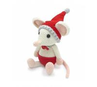 Kit Crochet Souris De Noël - Amigurumi Hardicraft Rouge