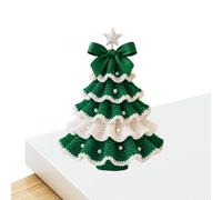 Kit Crochet - Wool, 5.91in Christmas Tree Apprendre Débutant-Friendly | Ensemble Complet de Tricots, Kit D'ornement De Noël DIY Pour Débutants, Adultes, Femmes, Hommes, Family, Friends