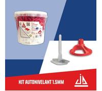 KIT CROISILLONS AUTO NIVELANTS 1.5MM 150/50 PIECES JD SYSTEME