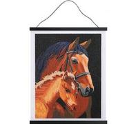 Kit Crystal Art poster à diamanter Cheveaux Multicolore G