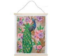 Kit Crystal Art poster à diamanter Paon Multicolore G