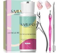 Kit Cuticle Remover, 60 Ml Dissolvant Cuticules Avec Coupe, Pince Et Pousse Cuticules, Kit Professionnel Soins Des Cuticules, Adoucit Et Elimine Les Cuticules Epaisses Et Sèches