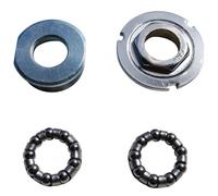 Kit cuvette pédalier pour cage à bille axe carré filetage anglais P2R Bsc Argenté