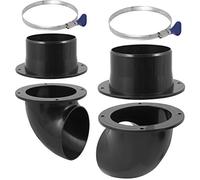 Kit cyclone séparateur de poussière de 10,2 cm pour barils, poubelles, seaux ou conteneurs sur mesure, les gros débris tombent au fond de la boîte tandis que la poussière coule vers le collecteur de