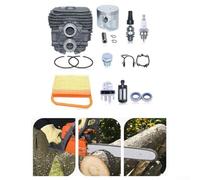 Kit cylindre complet et piston pour modèles de scie Ts410 Ts420, y compris un alésage de 50 mm pour ampoule d'amorçage, soupape de décompression, filtre à air étincelle, joints d'étanchéité pour