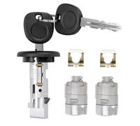 Kit Cylindre de contacteur d'allumage avec cylindres de Serrure de Porte et clés, Compatible avec GMC Sierra 2002-2006 et Sonoma 2002-2004 (15298923)
