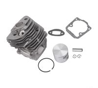 Kit cylindre et piston 46 mm pour tronçonneuse compatible avec 555, 556, 560, 560XP, 562, 562XP, métal robuste pour une longue durée de vie, ajustement précis, kit complet pour un remplacement facile