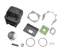Kit cylindre et piston de 44 mm pour Timbertech MFS52 MS-2TL-52 MS52-2TL pour débroussailleuse pièce de rechange avec 2 anneaux de piston 10 mm boulons et joints pour réparation horticole