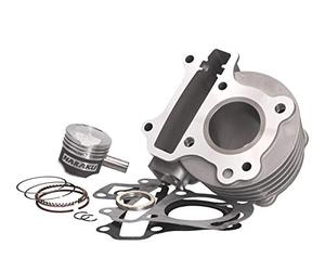 Kit cylindre Naraku 50 cm³ 39 mm pour Peugeot Kisbee 50 4T | Kit cylindre de rechange pour scooter 4 temps avec piston et joint de piston 10 mm compatible avec Peugeot Django 50 4T AC