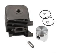 Kit cylindre piston 34 mm, compatible avec FS38 FS45 FS46 FS55 HS45 KM55 BG45 BT45, pièce de rechange PN 4140 020 1204 pour débroussailleuse taille-haies souffleur avec 2 anneaux de piston en métal