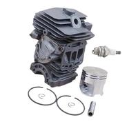 Kit Cylindre-Piston 44 mm for tronçonneuse MS-251 : Comprend Le Cylindre, la Chemise, Les Segments, l’axe et Les Clips de Fixation.