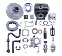 Kit cylindre-piston 52 mm for MS440 044, pignon d'embrayage, tambour, jante, huile, cylindre, piston, axe, bague, circlip