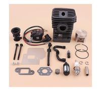 Kit Cylindre-Piston de 42 mm for tronçonneuse 340/345, Joint de palier de Ligne de Filtre à Carburant, pièce de Rechange