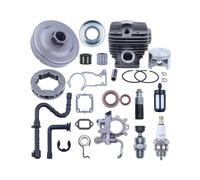 Kit cylindre-piston de 52 mm for MS440 044, pignon d'embrayage, jante de tambour, cylindre d'huile, axe de piston, anneau de circlip