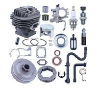 Kit cylindre-piston de 52 mm for MS440 044, pignon d'embrayage, jante de tambour, huile, cylindre, piston, axe, bague, circlip
