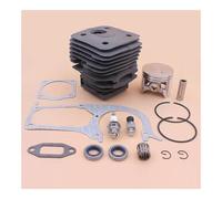 Kit Cylindre-Piston de 58 mm for tronçonneuse 395, 395XP, 395EPA, Joint Carter, d'huile, soupape décompression, roulement