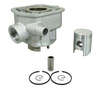 Kit cylindre-piston P2R CYLINDRE CYCLO ADAPTABLE MBK 51 LIQUIDE (AV10) -ALU NIKASIL P2R-
