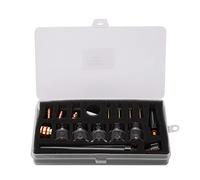 Kit d’accessoires pour torche de soudage, compatible avec les postes à souder à l’argon WP9/20, comprenant une buse à cupule en verre et des consommables en laiton, ainsi qu’une