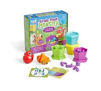 Kit d’activités Attrape-monstres pour la motricité fine de Learning Resources, jeux de motricité fine de la petite enfance, jouets d’ergothérapie, activités d’apprentissage préscolaire