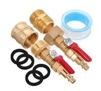 Kit D’adaptateur de Purge Cuivre, pour Hivernage de VR Raccord Rapide 1/4 | Filetage Externe et Interne, Système à Rapide, Usage Jardin et Préparation Saisonnière